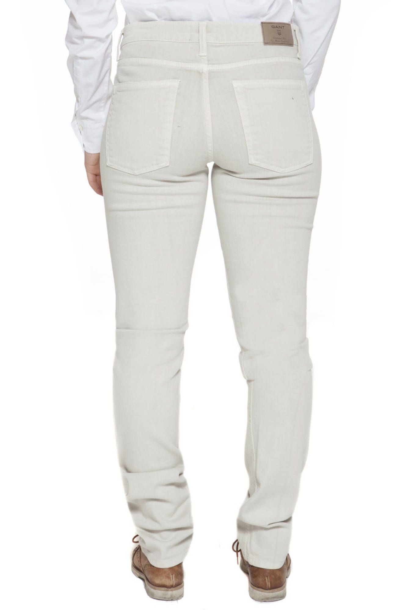 GANT WOMEN'S BEIGE TROUSERS 