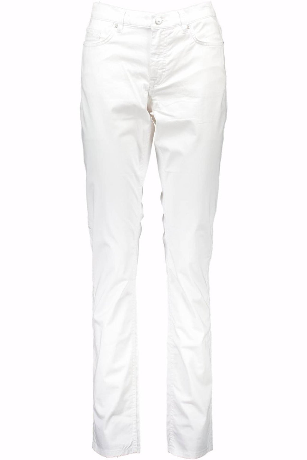 GANT WOMEN'S WHITE TROUSERS 