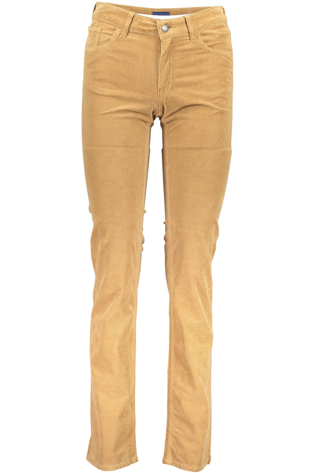 GANT WOMEN'S BROWN TROUSERS 