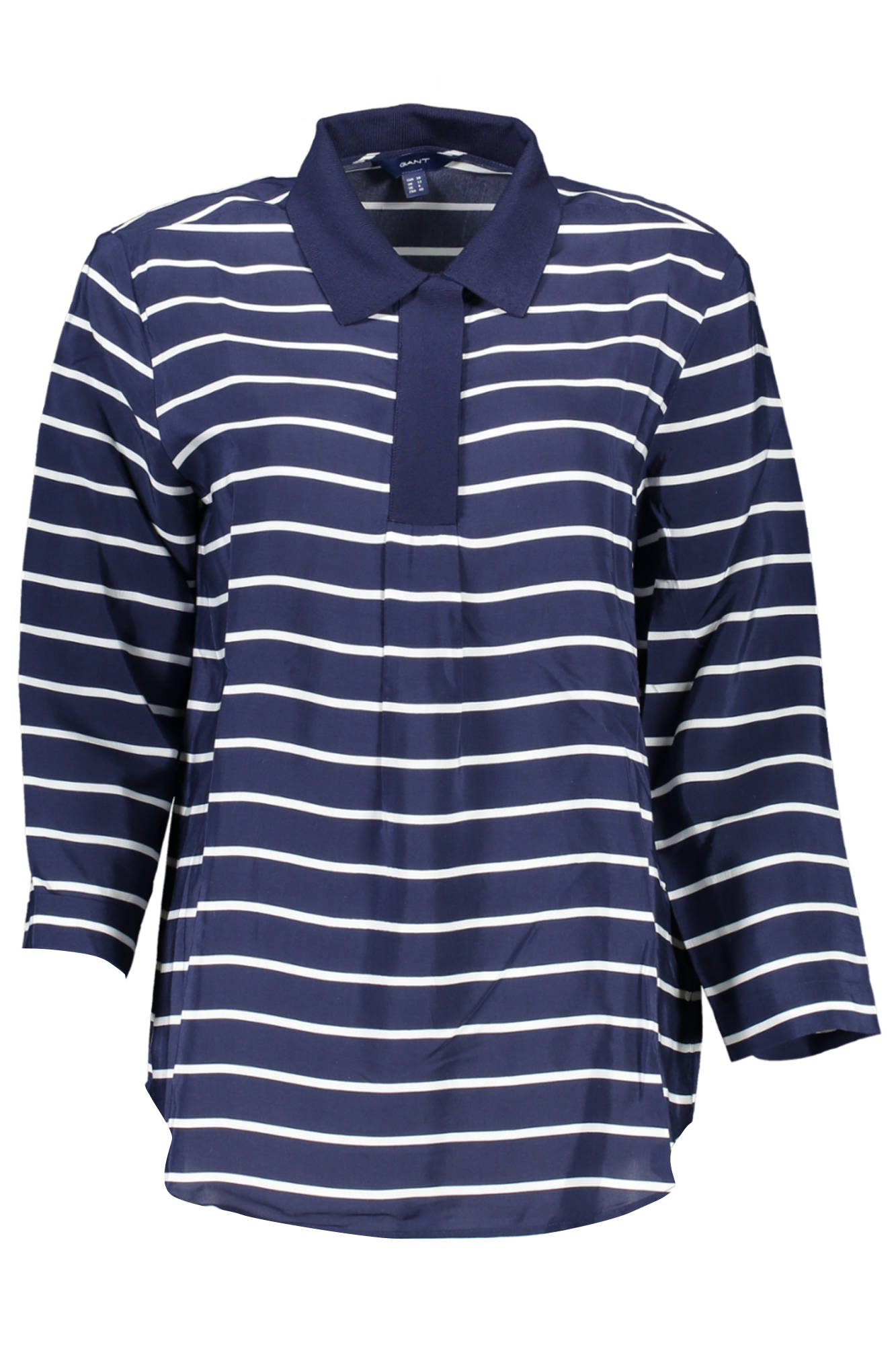 POLO DE MANGA 3/4 PARA MUJER GANT, AZUL 