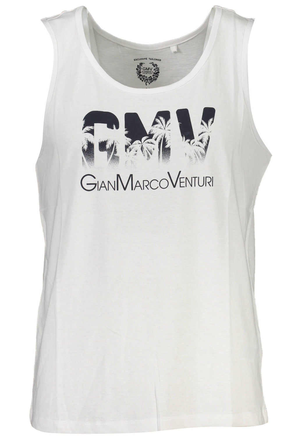 GIAN MARCO VENTURI MEN'S WHITE TANK TOP 