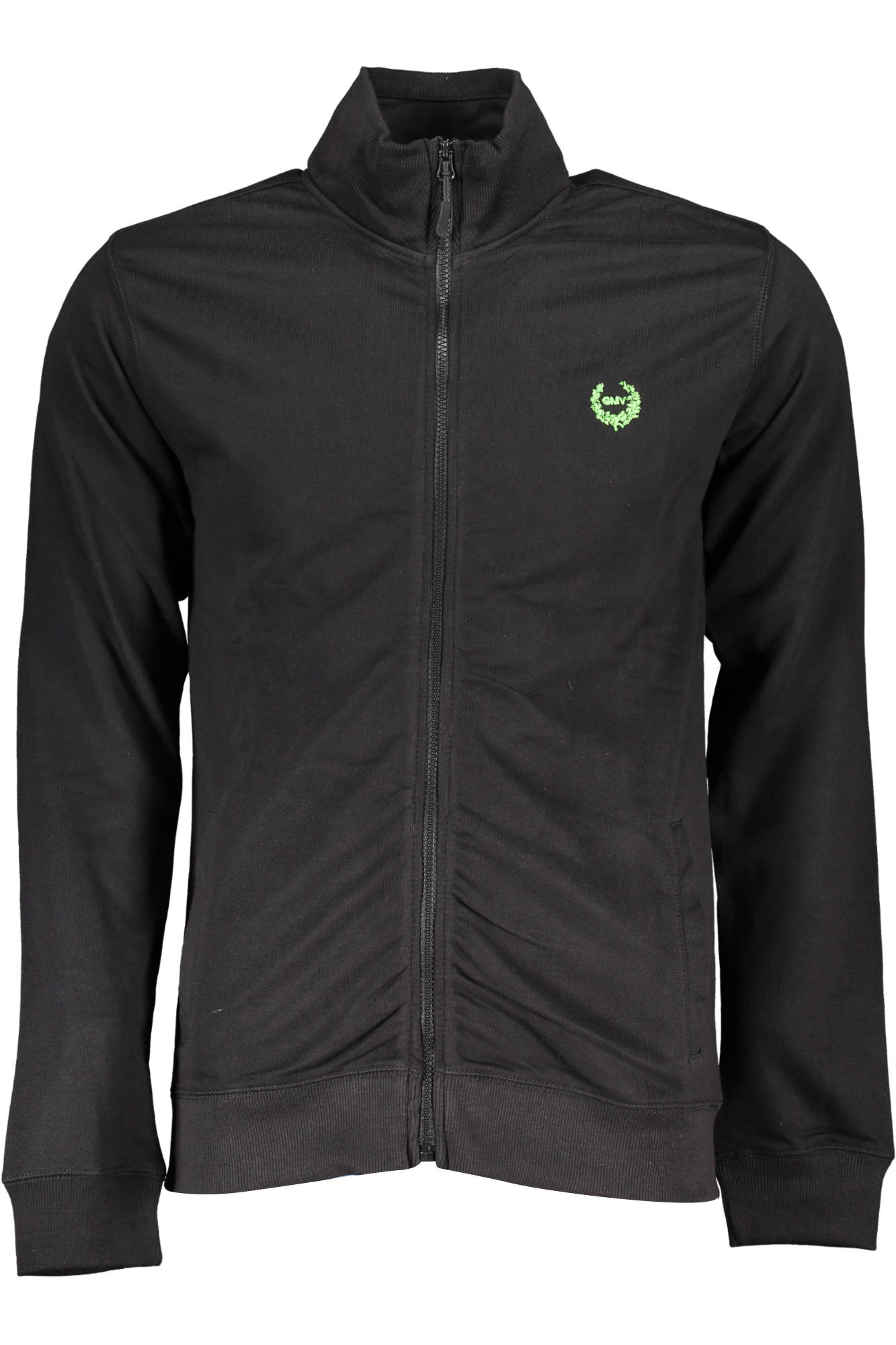 GIAN MARCO VENTURI FELPA CON ZIP UOMO NERO