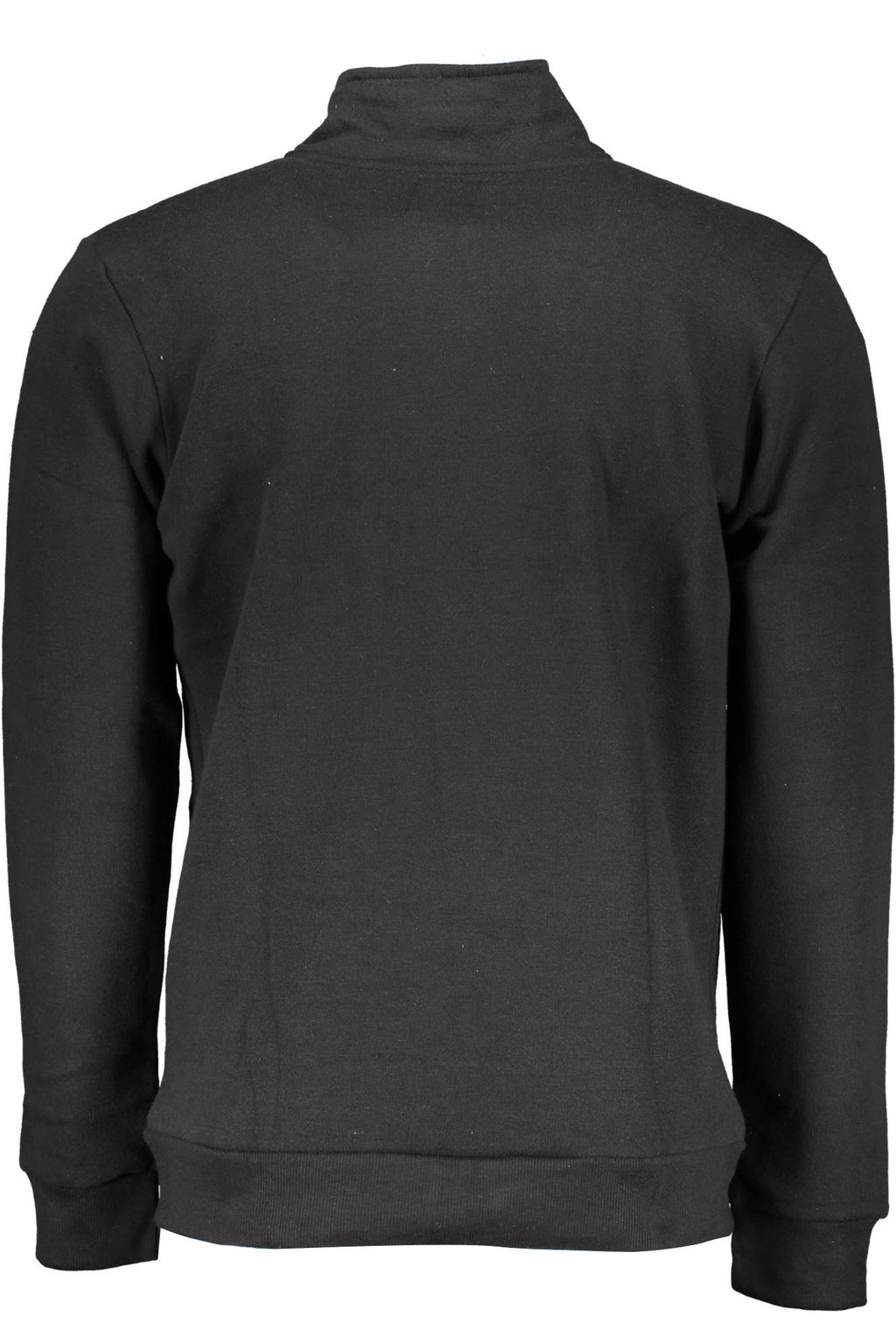 GIAN MARCO VENTURI MEN'S BLACK ZIP-UP SWEATSHIRT 