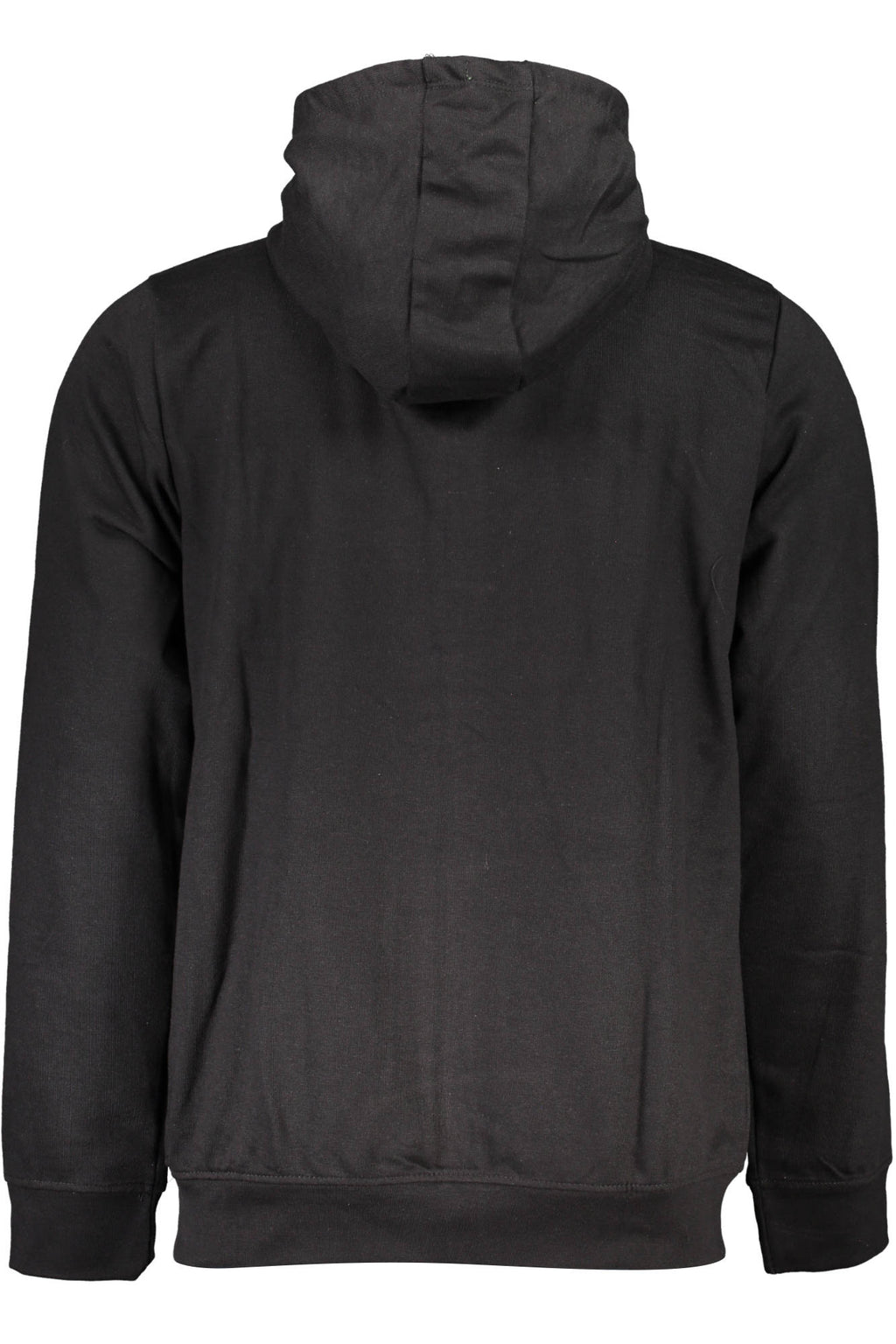 GIAN MARCO VENTURI MEN'S BLACK ZIP-UP SWEATSHIRT 