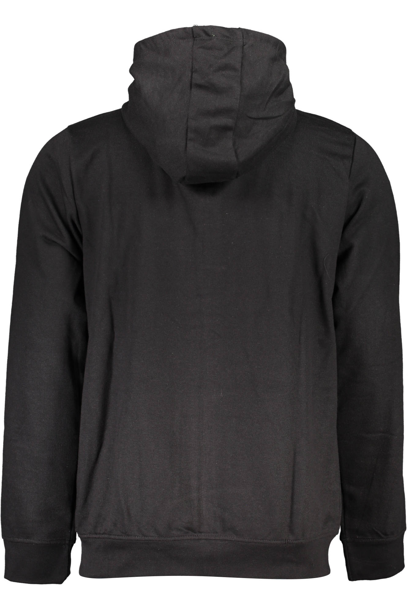 GIAN MARCO VENTURI MEN'S BLACK ZIP-UP SWEATSHIRT 
