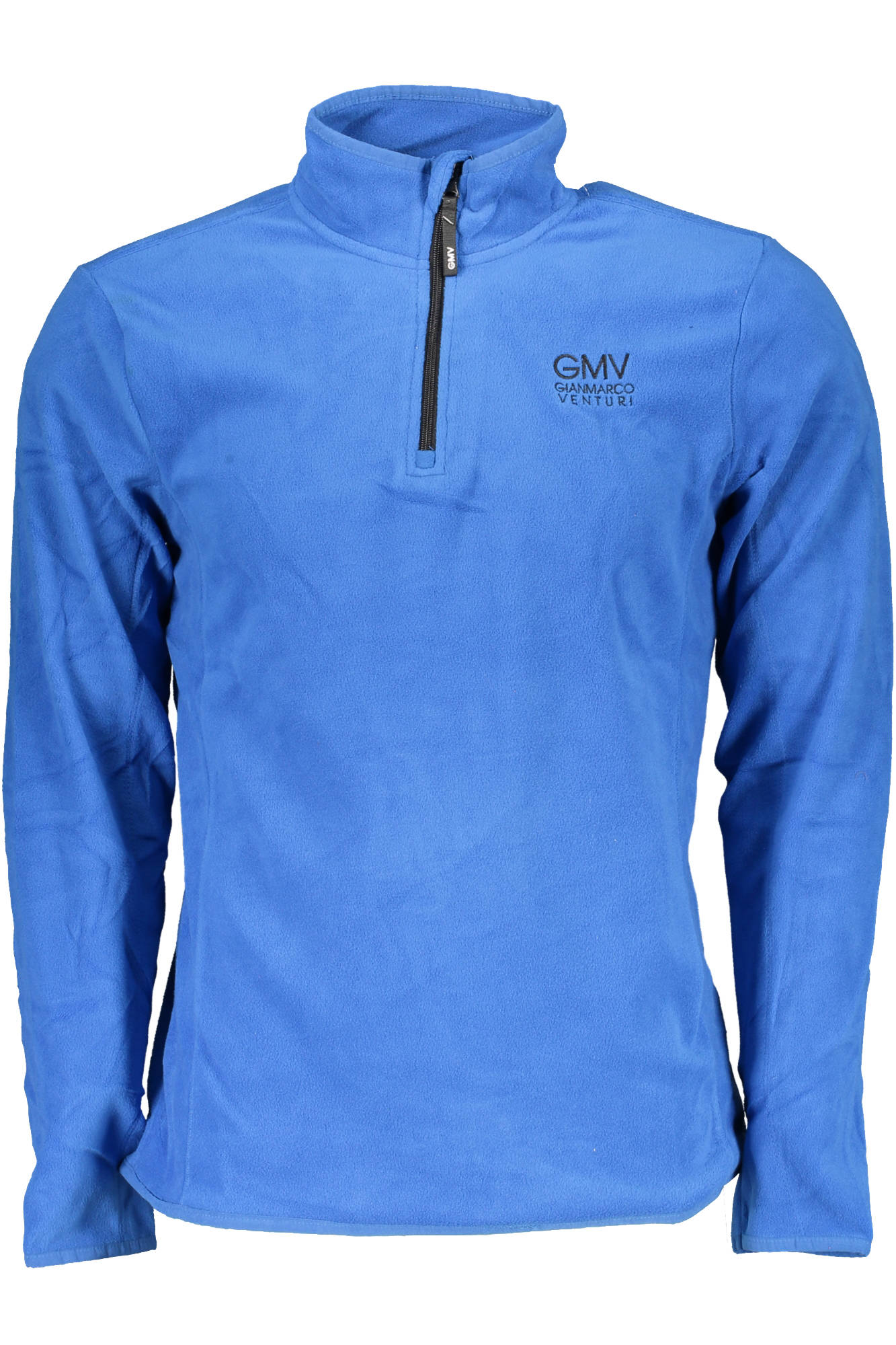 GIAN MARCO VENTURI MEN'S BLUE ZIP-UP SWEATSHIRT 