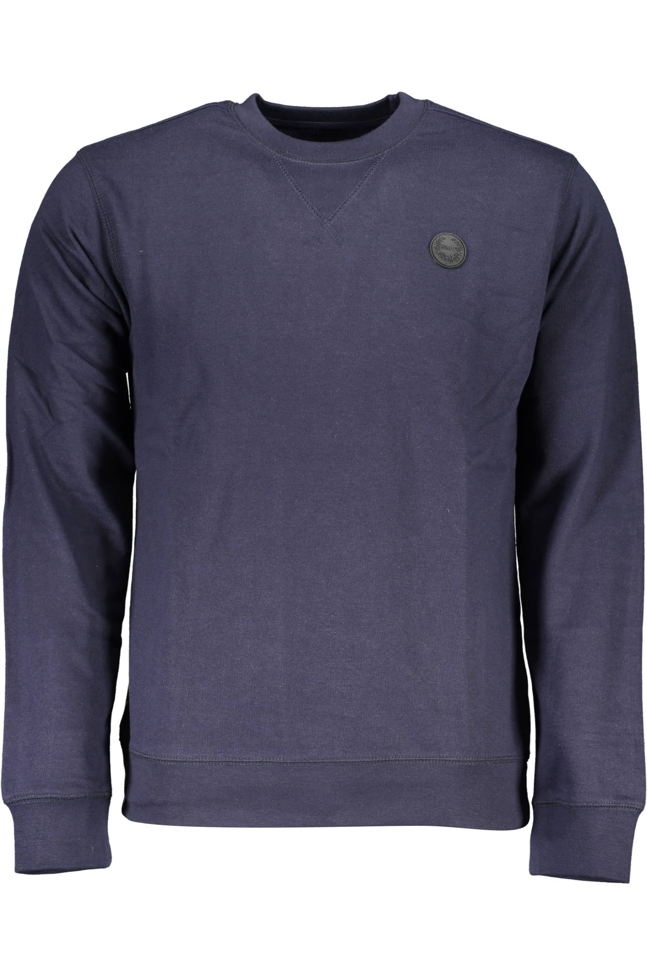 GIAN MARCO VENTURI MEN'S BLUE ZIP-UP SWEATSHIRT 