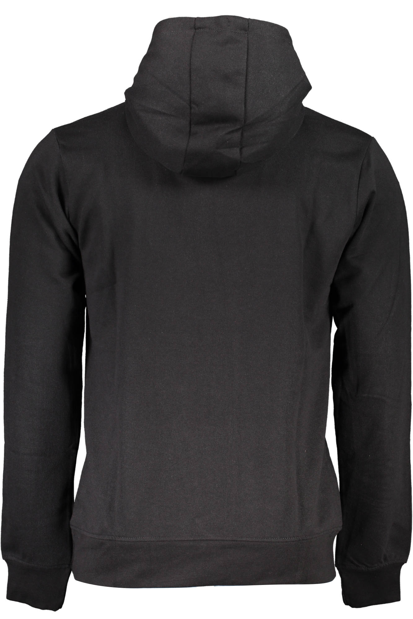 GIAN MARCO VENTURI MEN'S BLACK ZIP-UP SWEATSHIRT 