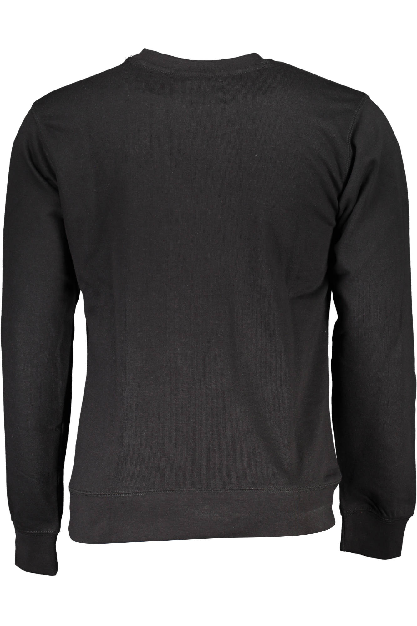 GIAN MARCO VENTURI MEN'S BLACK ZIP-UP SWEATSHIRT 
