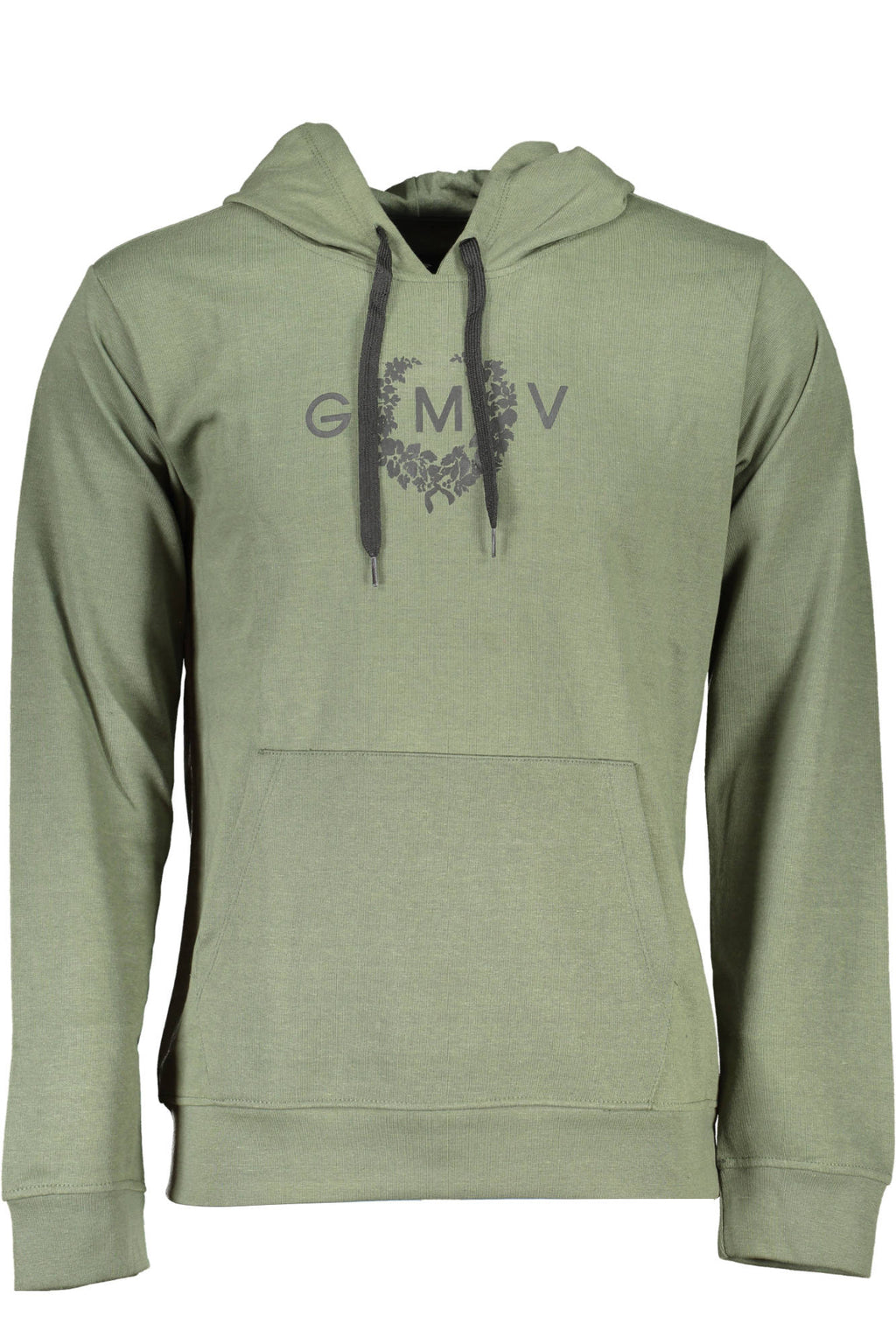 GIAN MARCO VENTURI MEN'S ZIP-UP SWEATSHIRT, GREEN 
