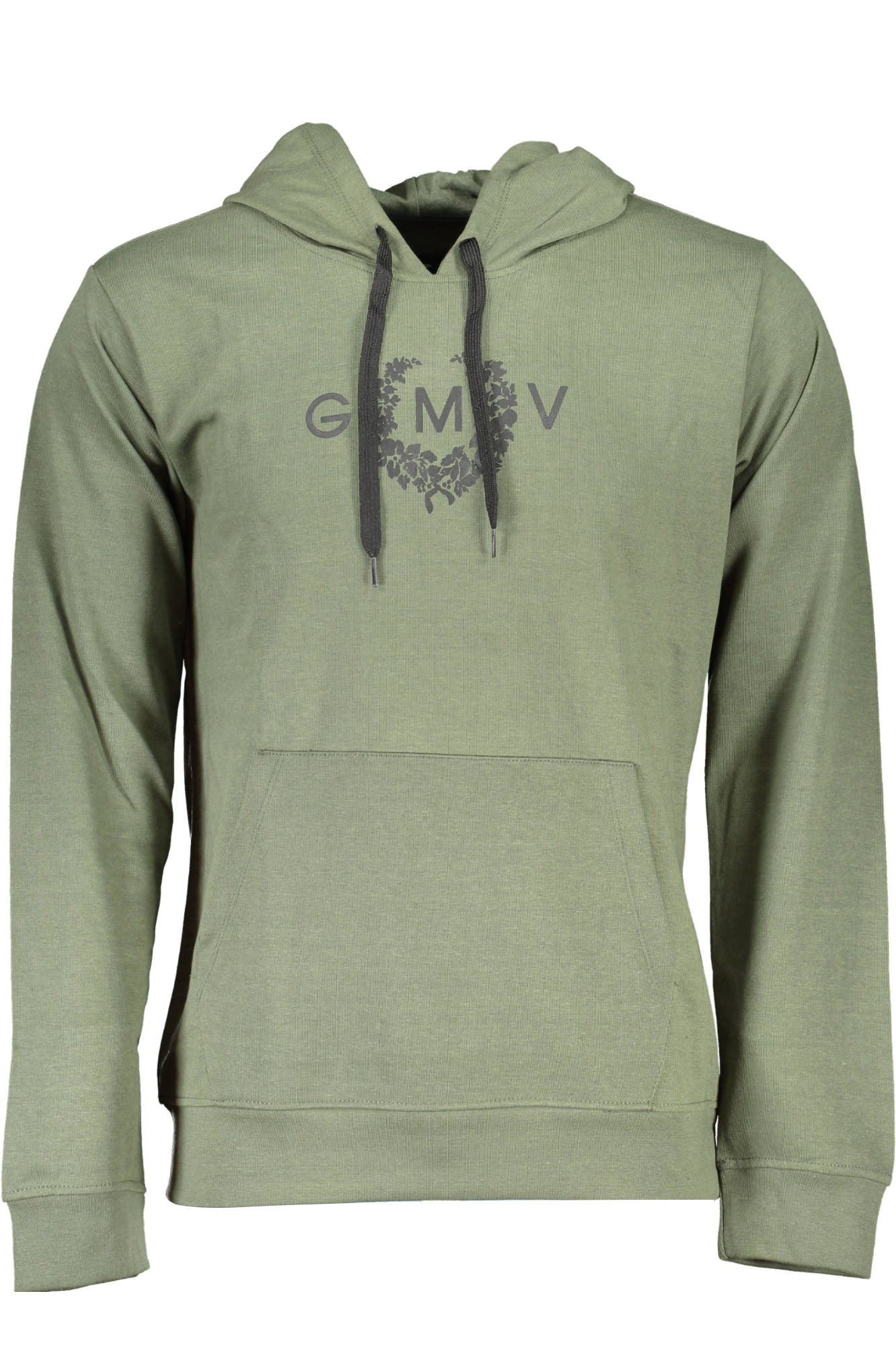 GIAN MARCO VENTURI MEN'S ZIP-UP SWEATSHIRT, GREEN 