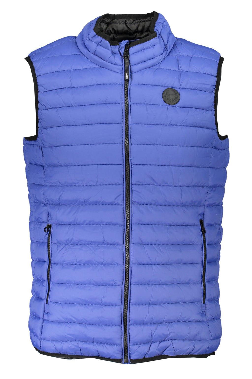GIAN MARCO VENTURI MEN'S BLUE SLEEVELESS JACKET 