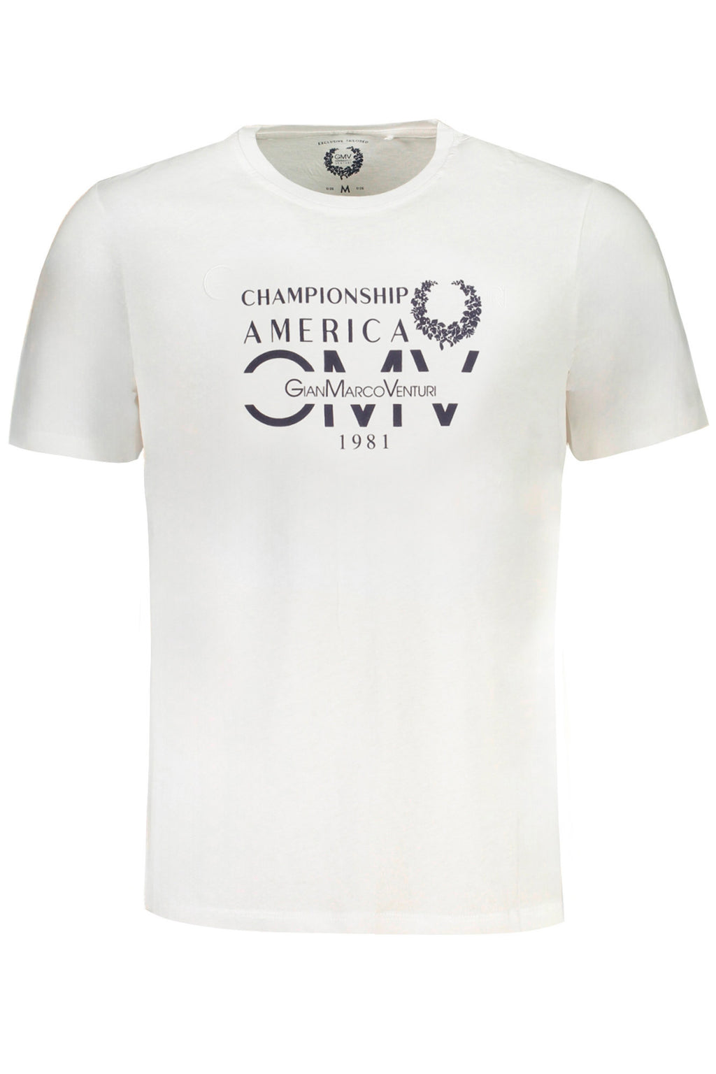 CAMISETA DE MANGA CORTA PARA HOMBRE GIAN MARCO VENTURI BLANCA 