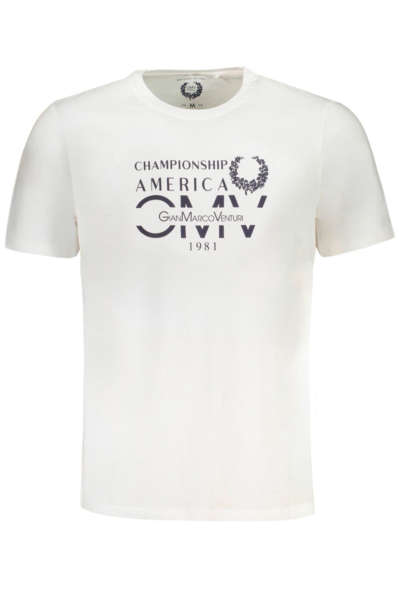 CAMISETA DE MANGA CORTA PARA HOMBRE GIAN MARCO VENTURI BLANCA 
