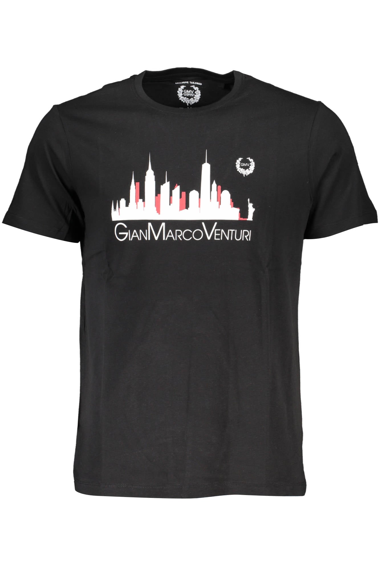 CAMISETA DE MANGA CORTA PARA HOMBRE GIAN MARCO VENTURI NEGRA 