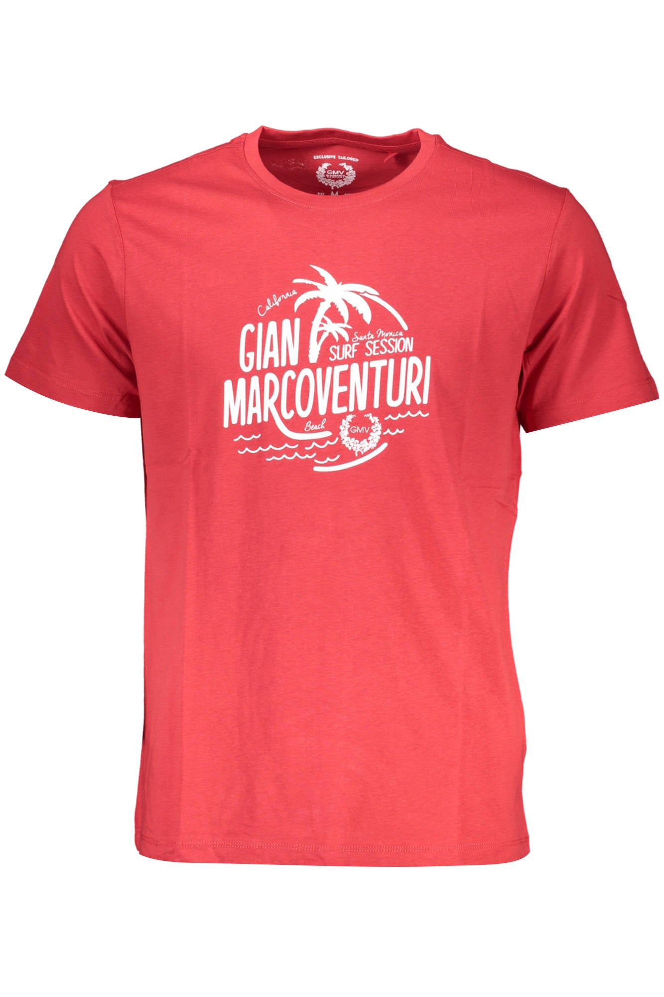 CAMISETA DE MANGA CORTA PARA HOMBRE DE GIAN MARCO VENTURI, ROJA 