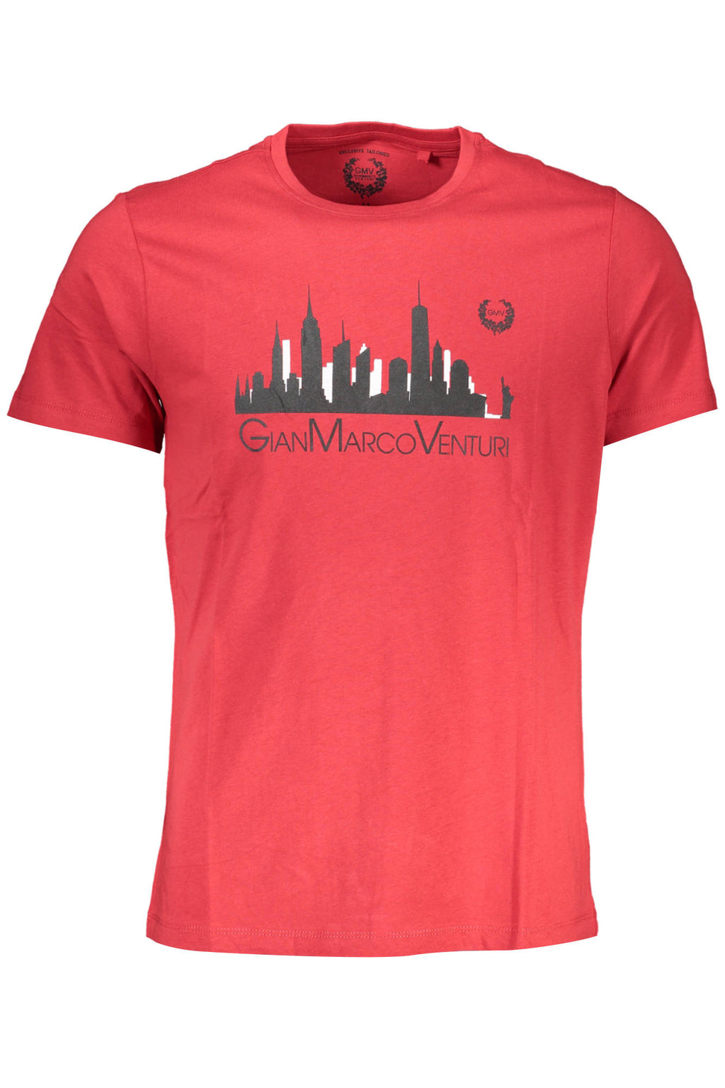 CAMISETA DE MANGA CORTA PARA HOMBRE DE GIAN MARCO VENTURI, ROJA 