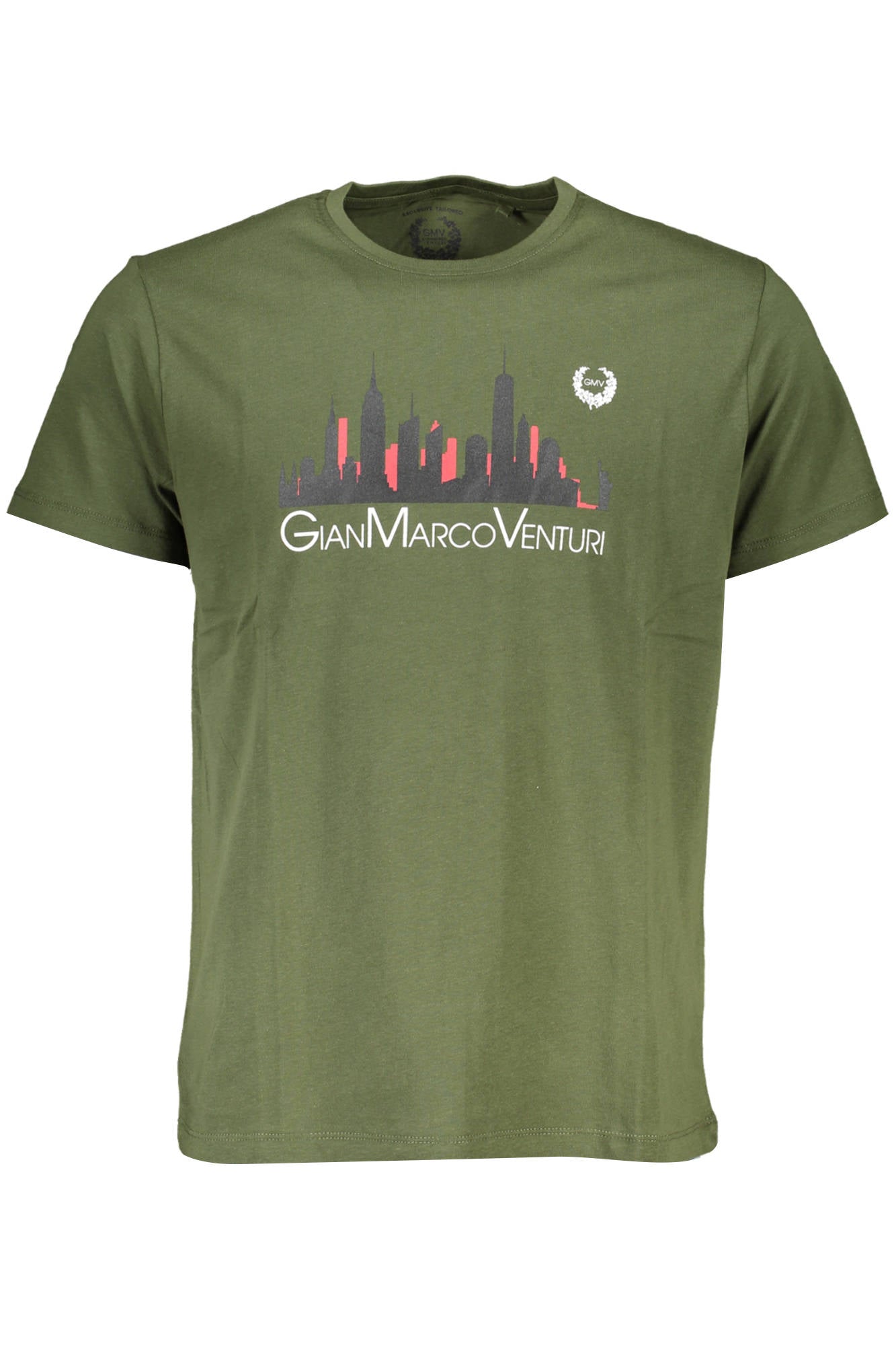 CAMISETA DE MANGA CORTA PARA HOMBRE DE GIAN MARCO VENTURI, VERDE 