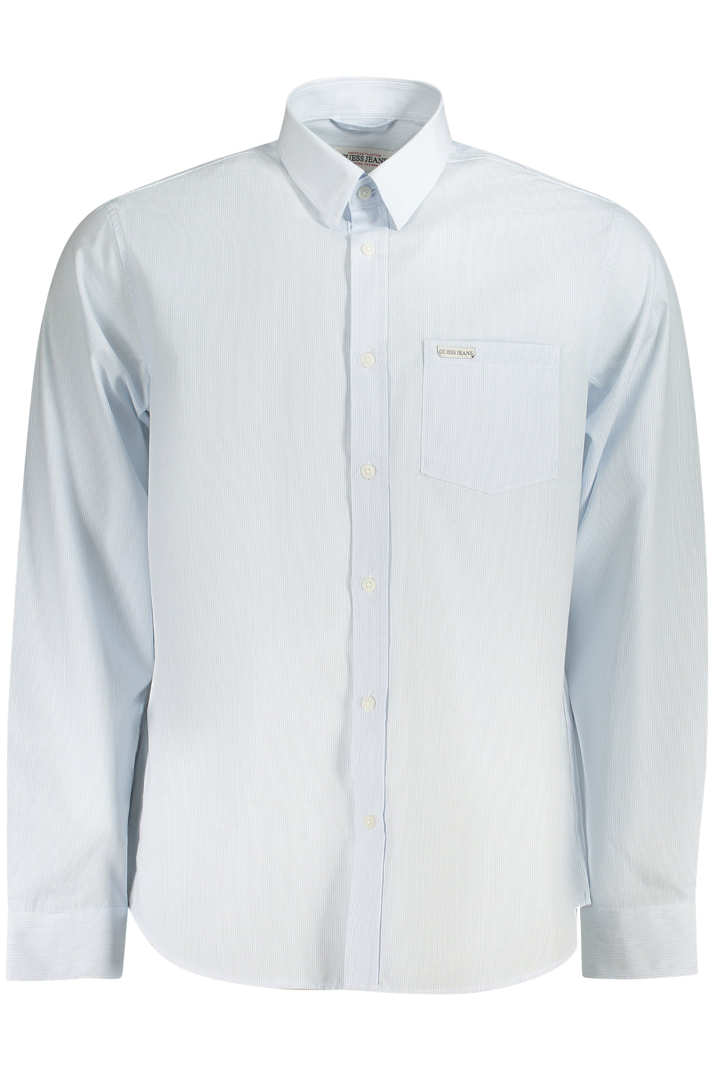 GUESS JEANS MEN'S LONG-SLEEVED SHIRT, BLUE 