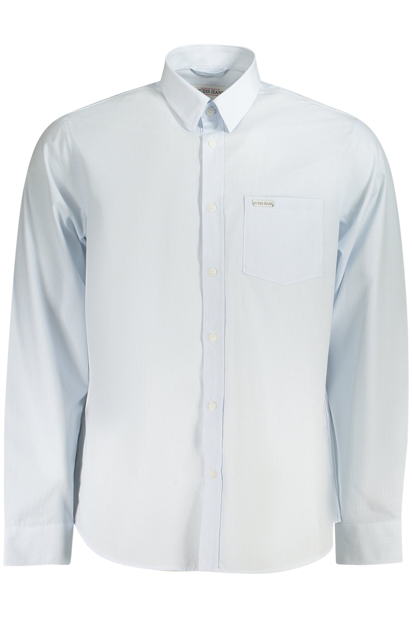 Camisa de manga larga para hombre Guess Jeans, azul 