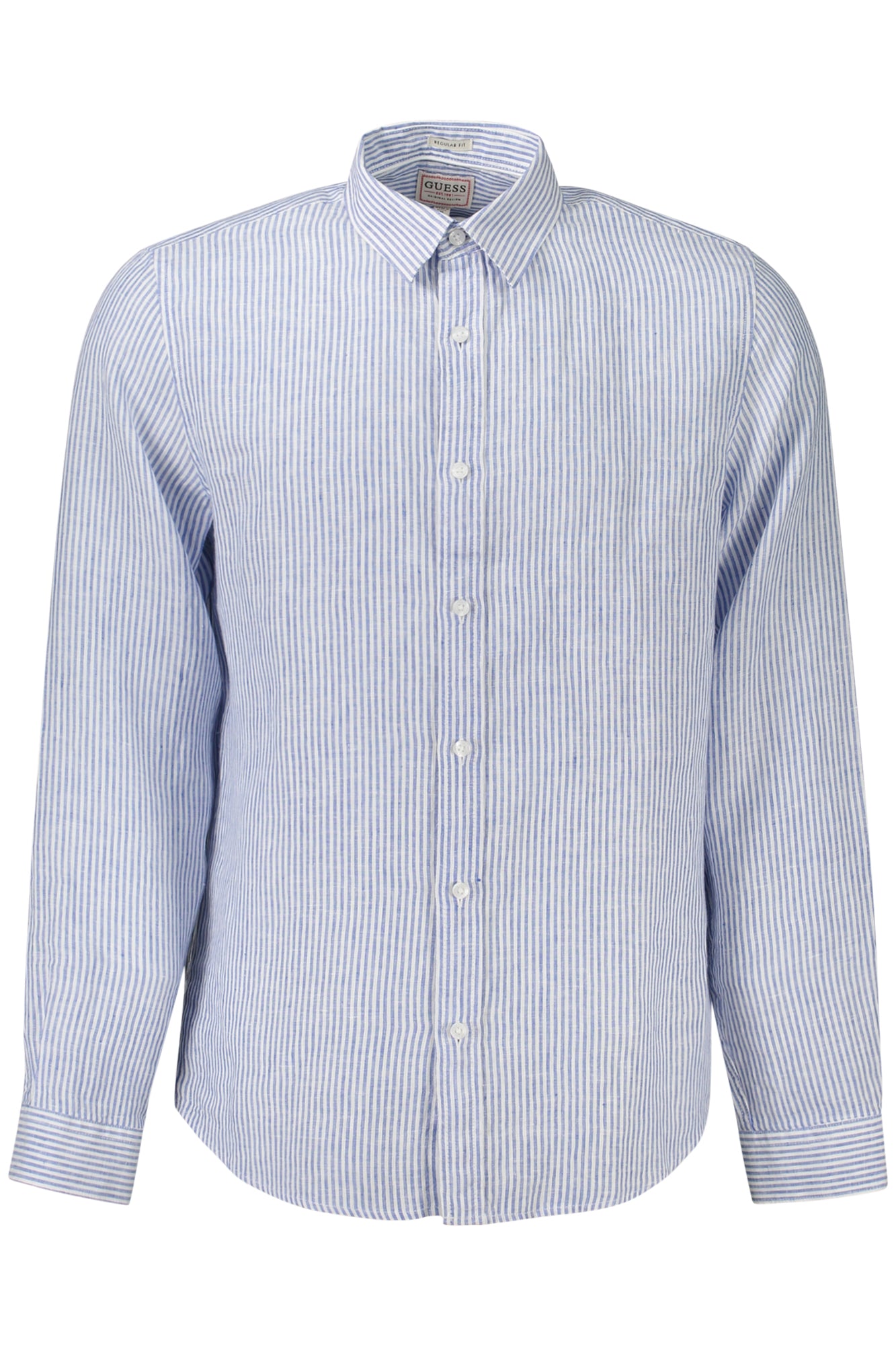 Camisa de manga larga para hombre Guess Jeans, azul 