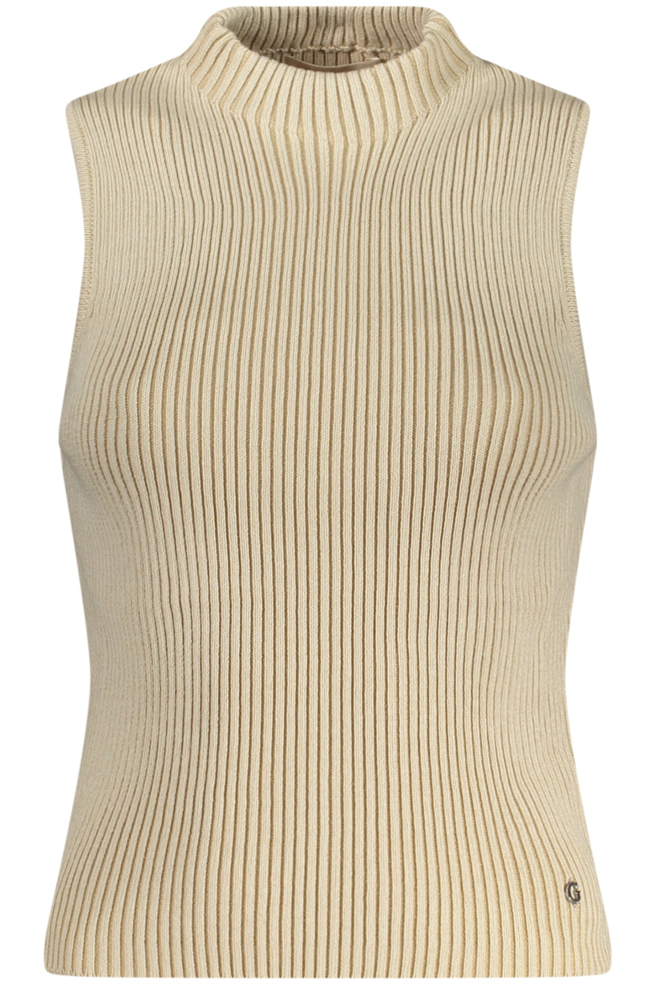 GUESS JEANS WOMEN'S BEIGE TANK TOP 