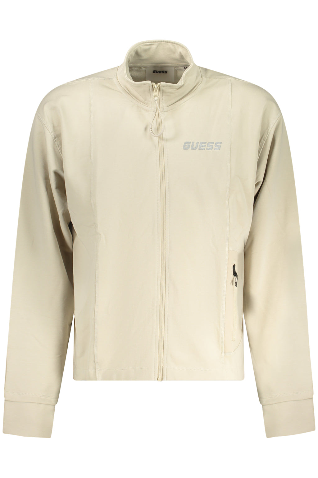 GUESS JEANS FELPA CON ZIP UOMO BEIGE