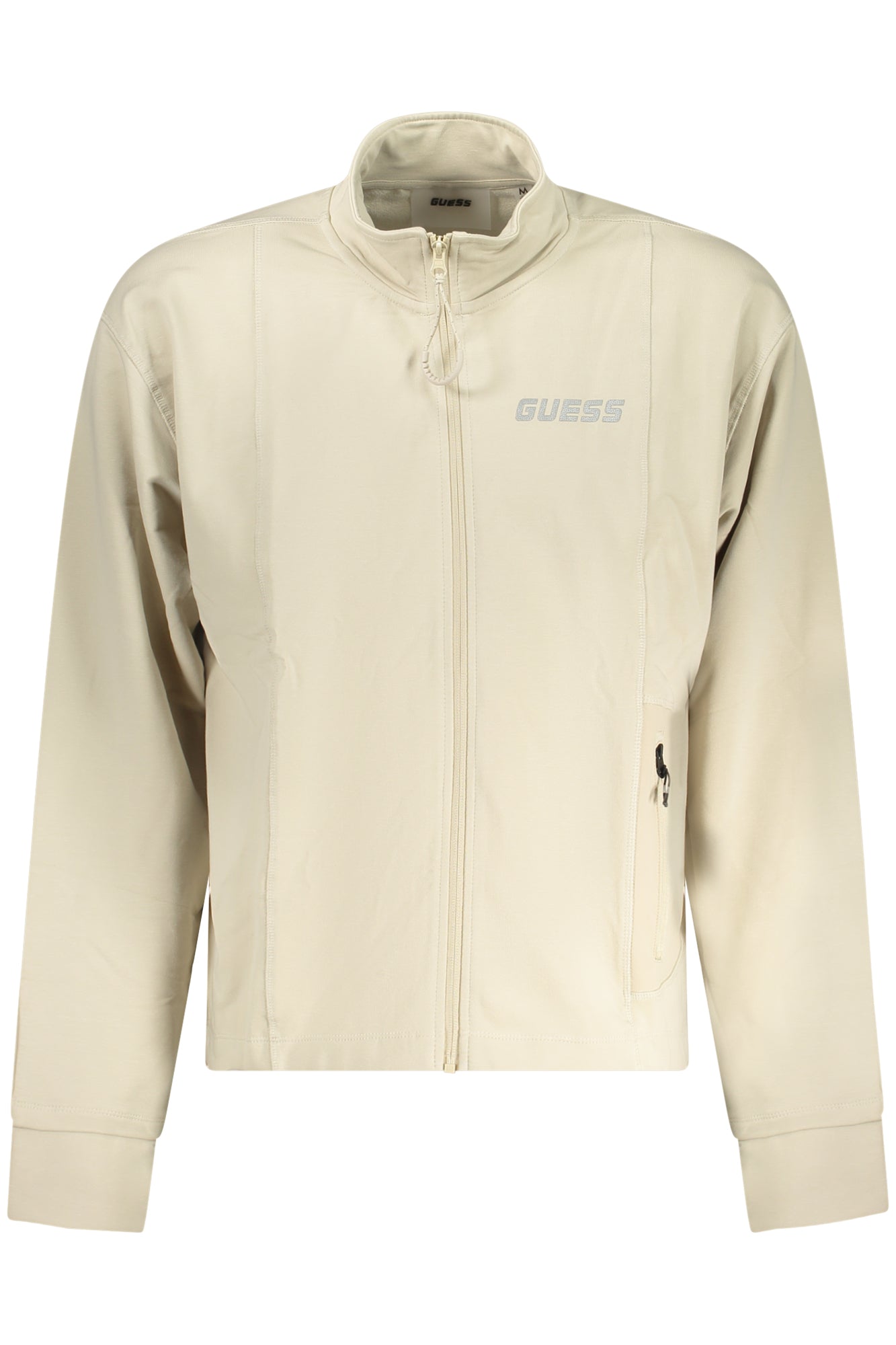 GUESS JEANS FELPA CON ZIP UOMO BEIGE