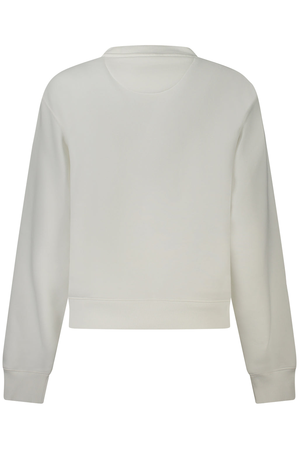 GUESS JEANS WOMEN'S WHITE ZIP-UP SWEATSHIRT 