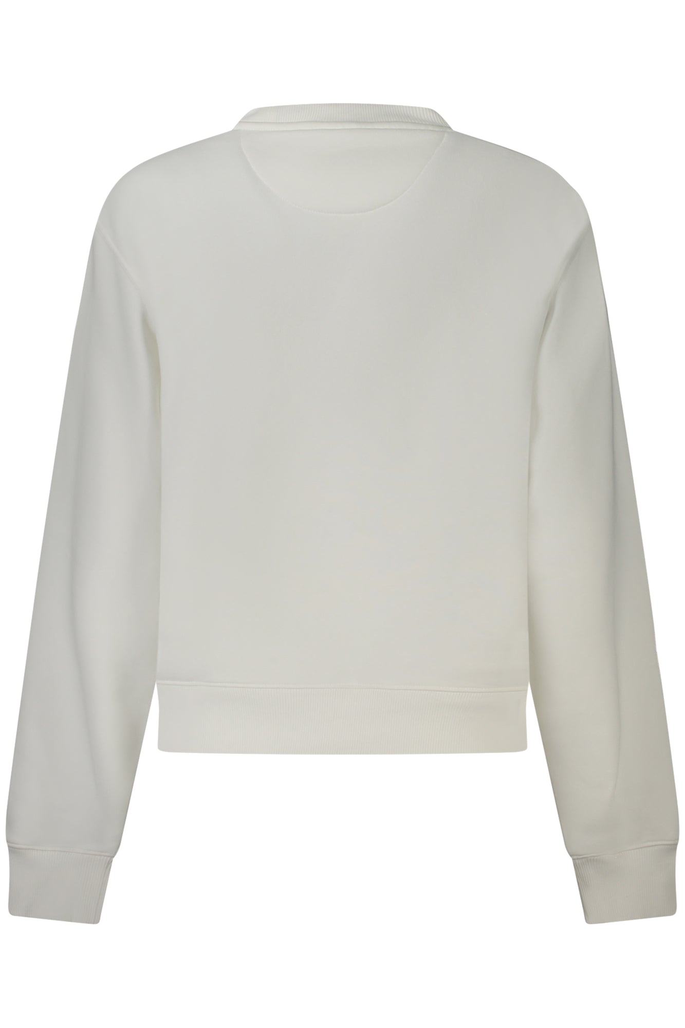 GUESS JEANS WOMEN'S WHITE ZIP-UP SWEATSHIRT 