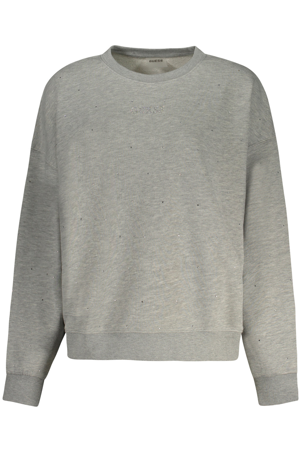 GUESS JEANS WOMEN'S GRAY ZIP-UP SWEATSHIRT 