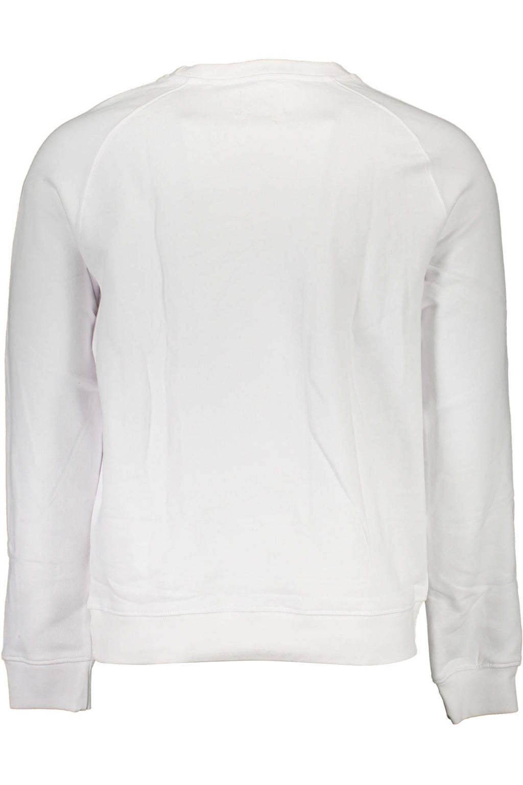 GUESS JEANS MEN'S WHITE ZIP-UP SWEATSHIRT 