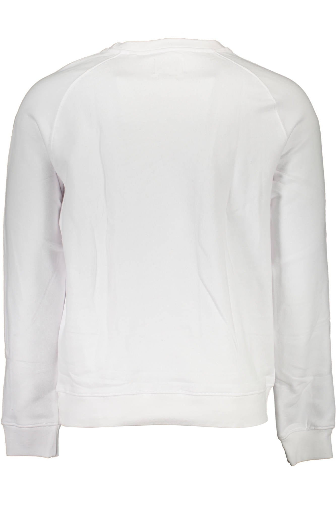 GUESS JEANS MEN'S WHITE ZIP-UP SWEATSHIRT 
