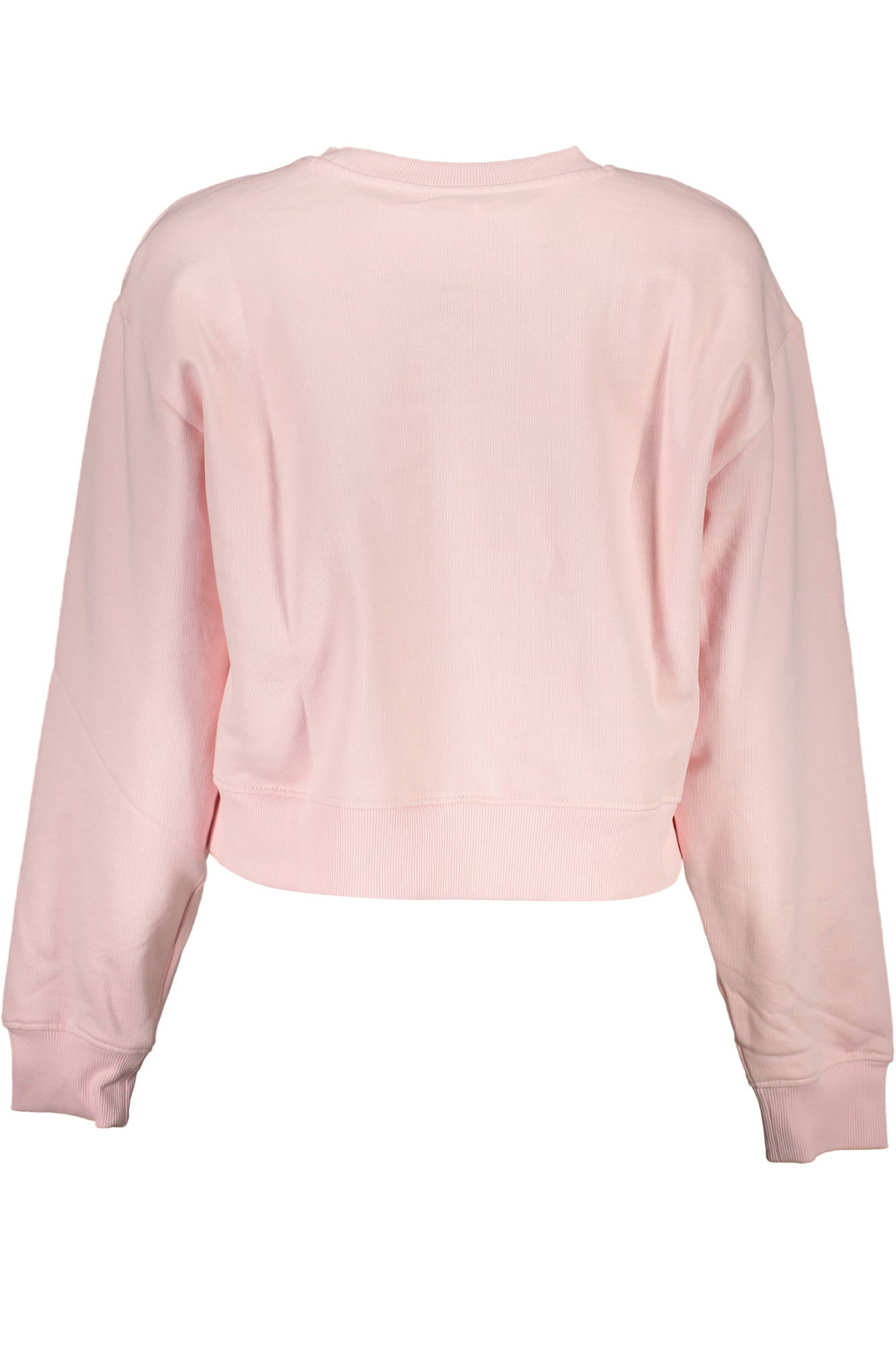 GUESS JEANS MEN'S PINK ZIP-UP SWEATSHIRT 