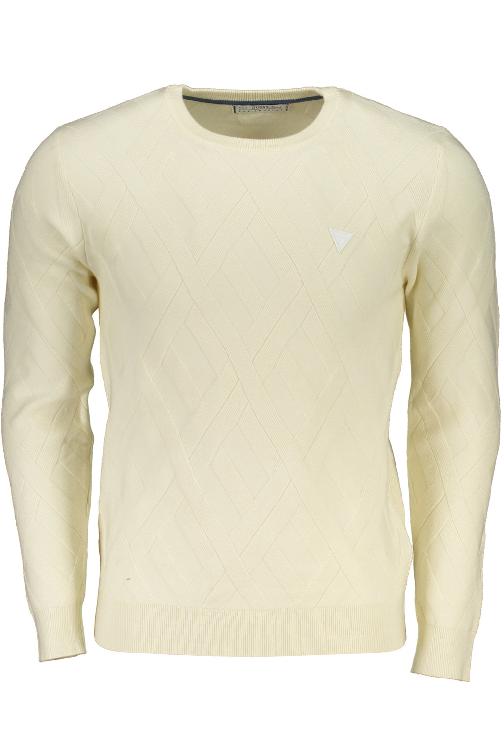 GUESS JEANS MEN'S WHITE SWEATER 