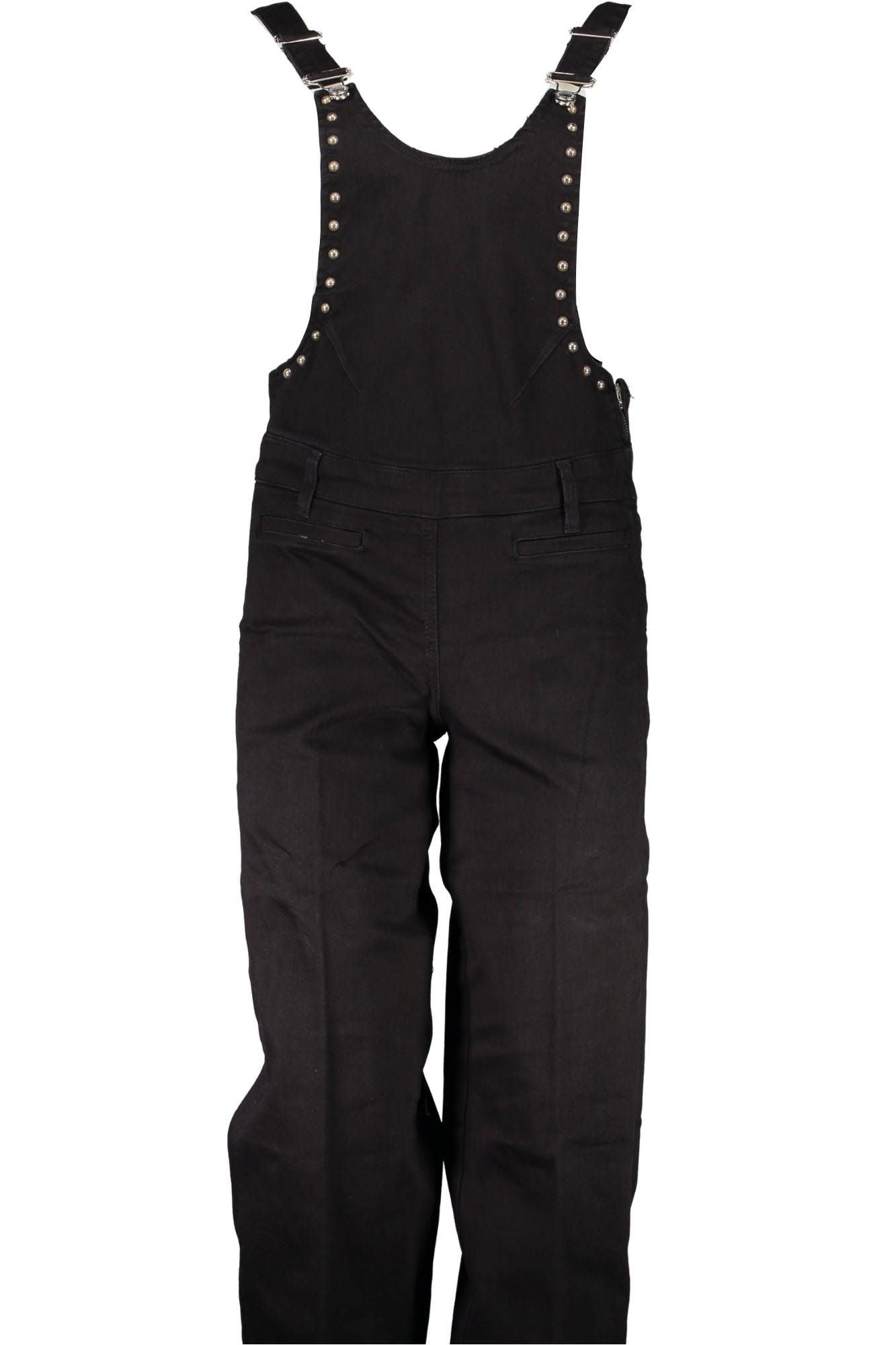 GUESS JEANS WOMEN'S BLACK OVERALLS 