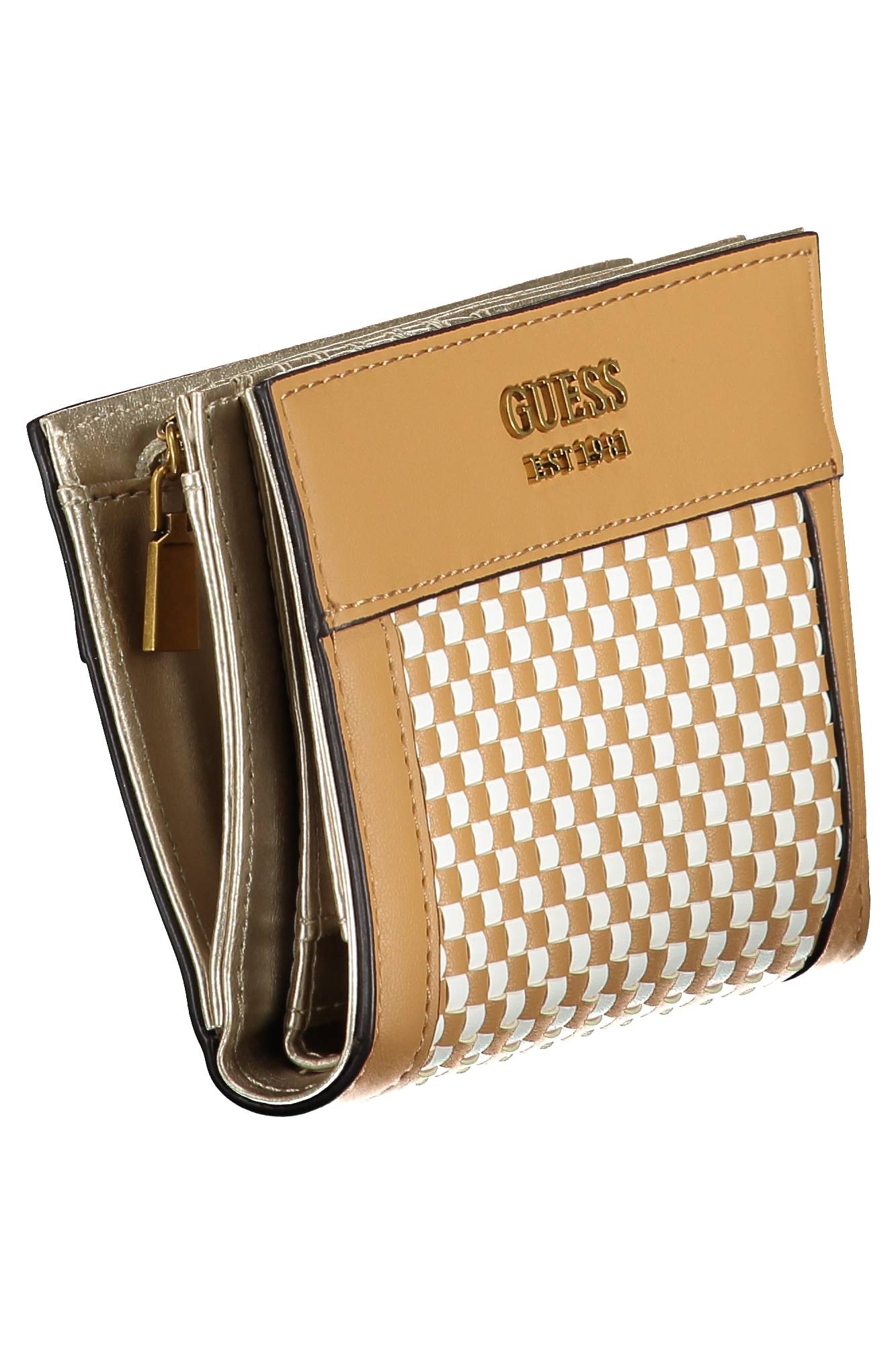 GUESS JEANS WOMEN'S BROWN WALLET 