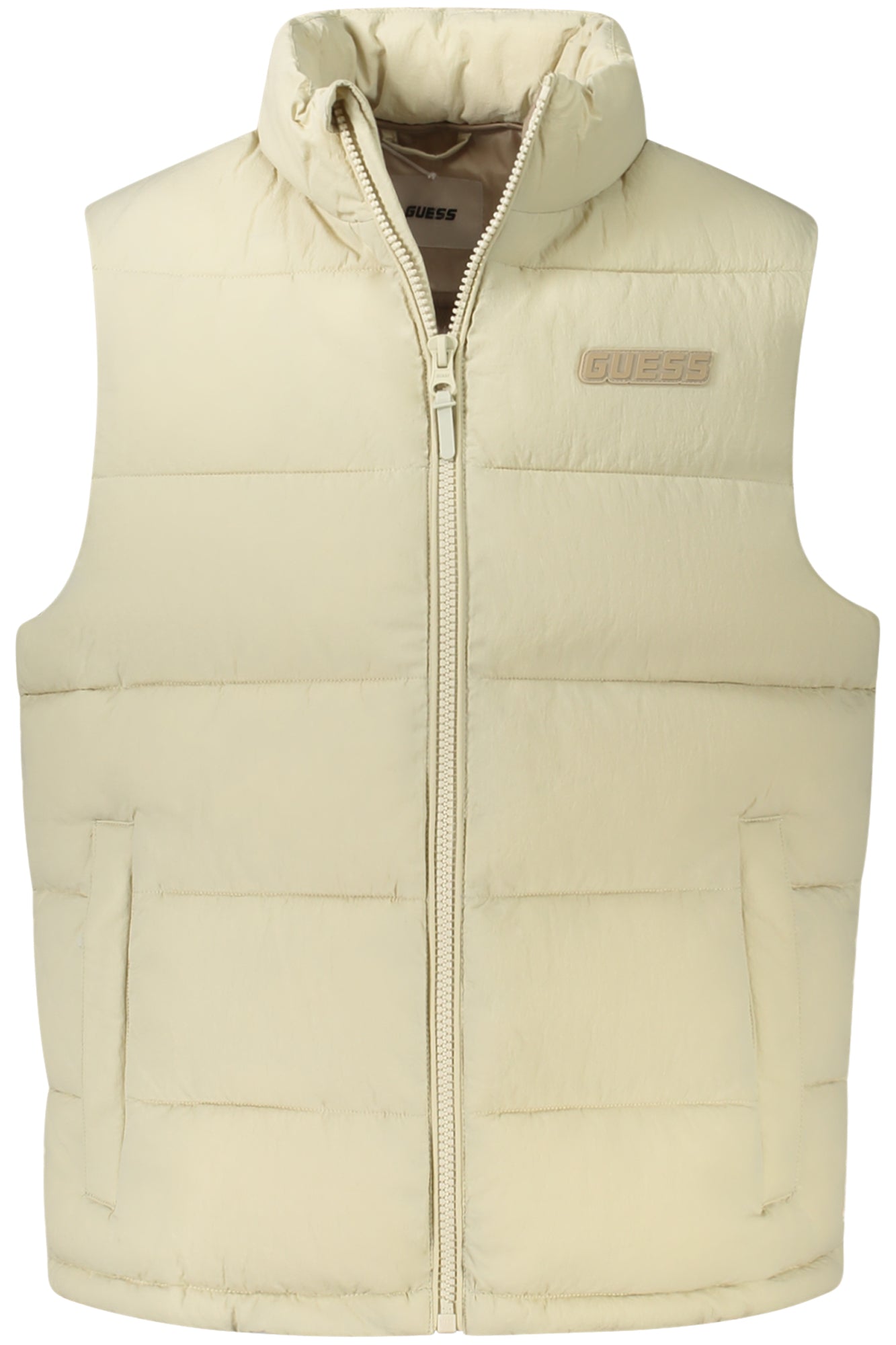 CHAQUETA SIN MANGAS BEIGE PARA HOMBRE GUESS JEANS 