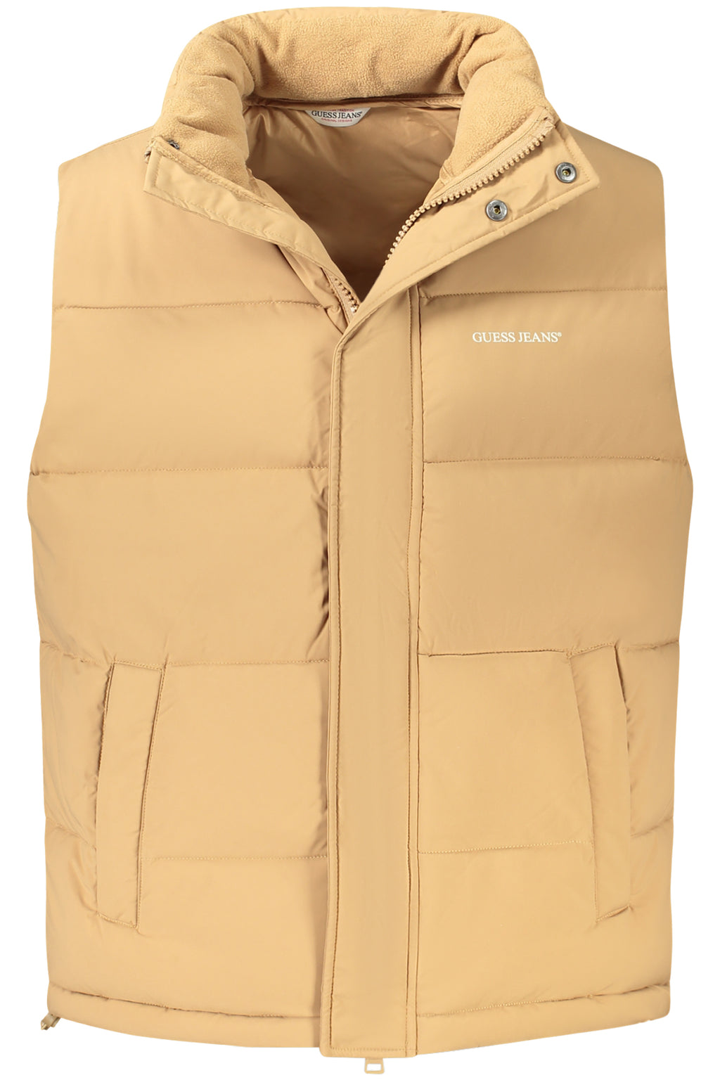 CHAQUETA SIN MANGAS MARRÓN GUESS JEANS PARA HOMBRE 