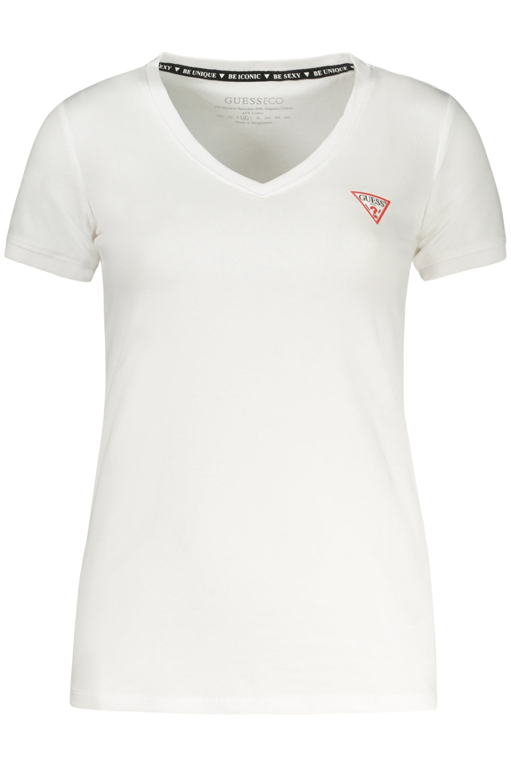 CAMISETA DE MANGA CORTA GUESS JEANS MUJER BLANCA 