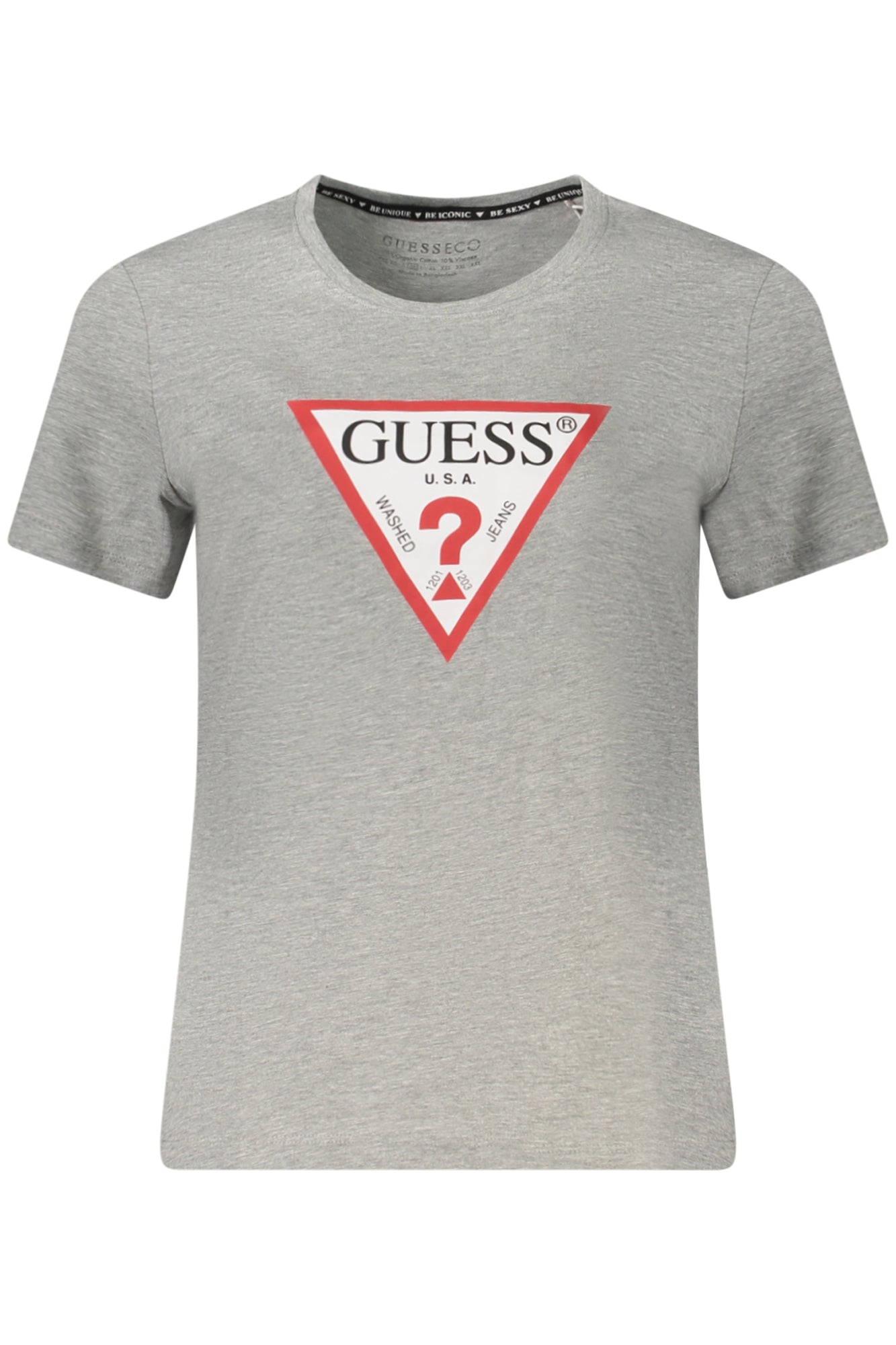CAMISETA DE MANGA CORTA GUESS JEANS PARA MUJER GRIS 