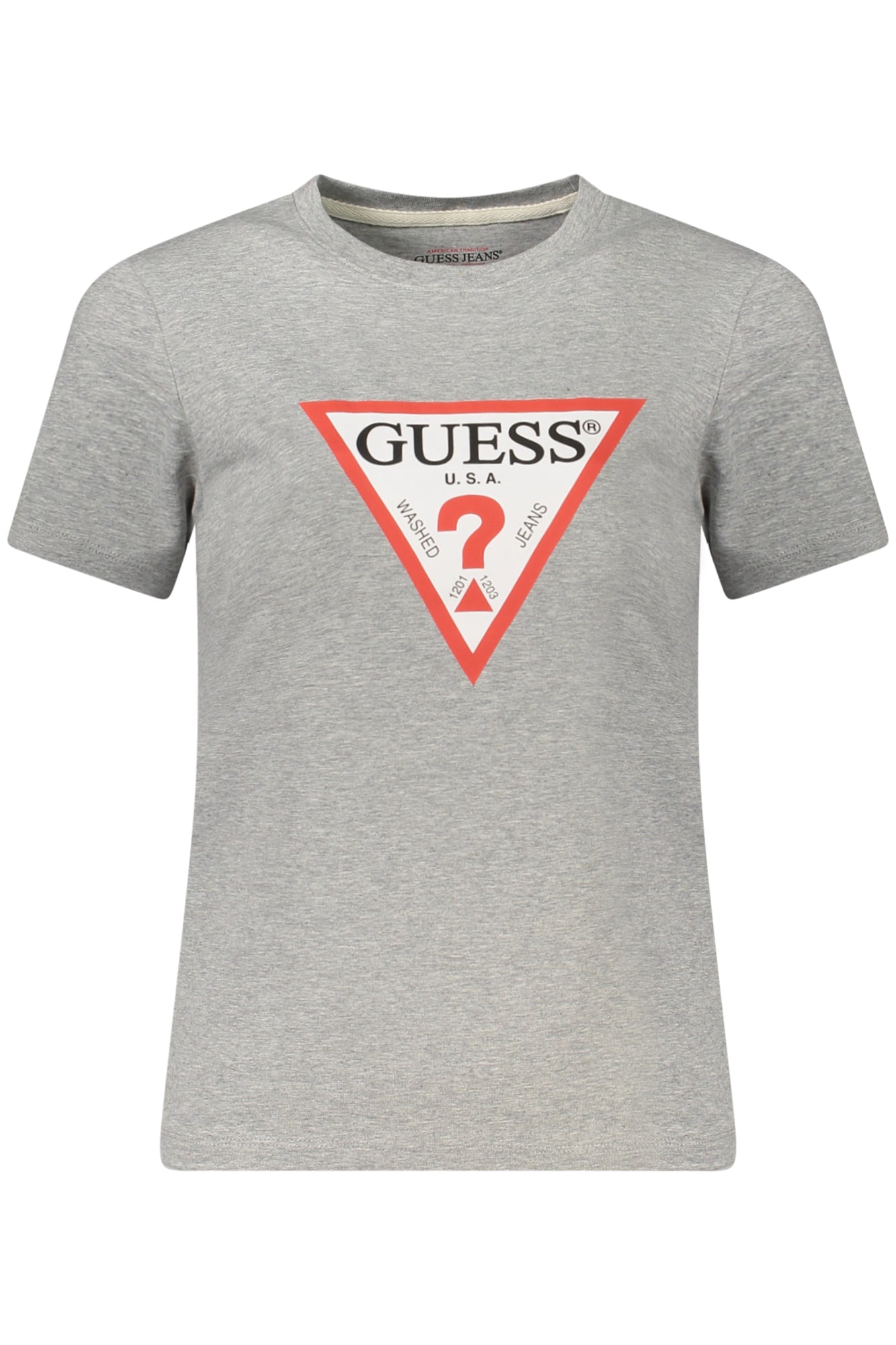 CAMISETA DE MANGA CORTA GUESS JEANS PARA MUJER GRIS 