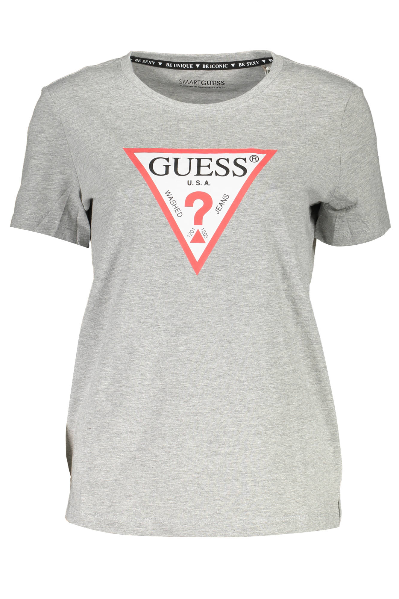 CAMISETA DE MANGA CORTA GUESS JEANS PARA MUJER GRIS 