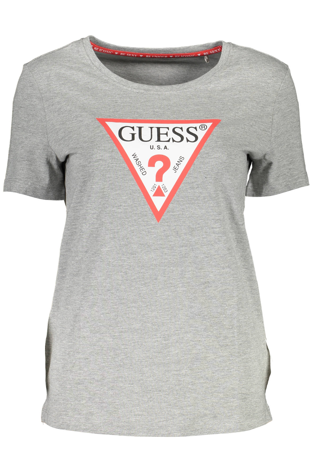 CAMISETA DE MANGA CORTA GUESS JEANS PARA MUJER GRIS 