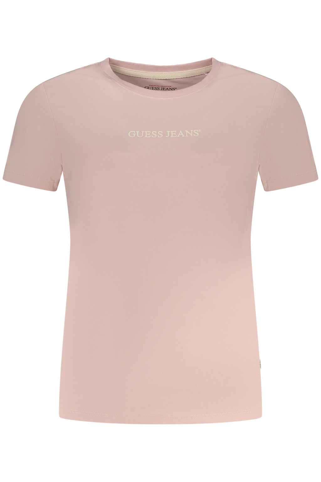 CAMISETA DE MANGA CORTA PARA MUJER GUESS JEANS ROSA 
