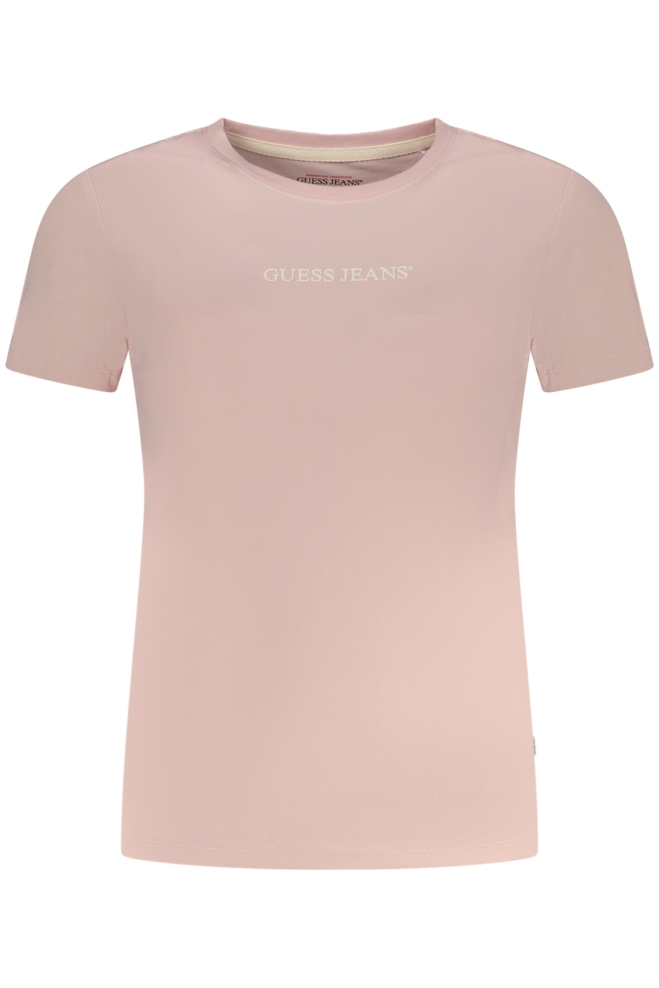 CAMISETA DE MANGA CORTA PARA MUJER GUESS JEANS ROSA 