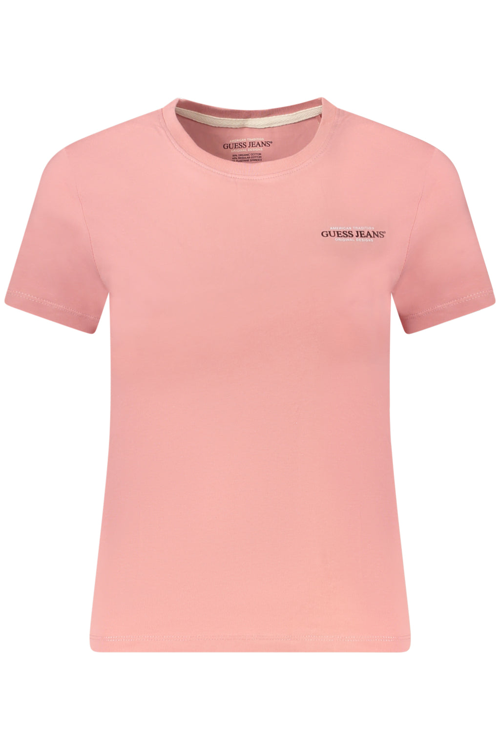 CAMISETA DE MANGA CORTA PARA MUJER GUESS JEANS ROSA 