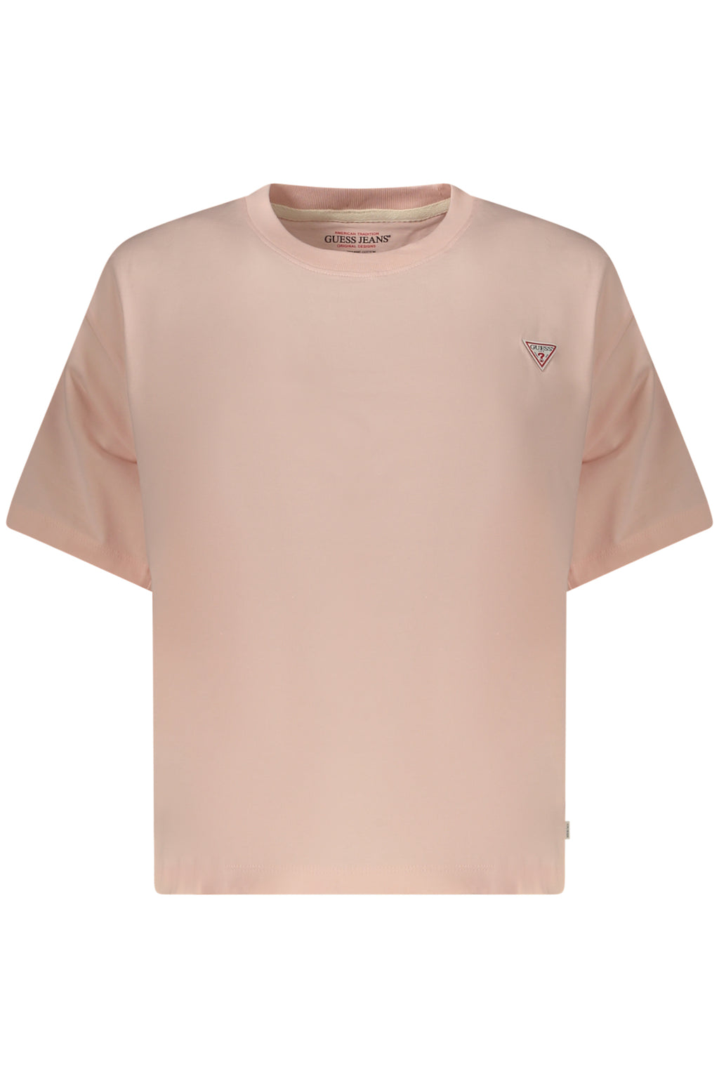 CAMISETA DE MANGA CORTA PARA MUJER GUESS JEANS ROSA 
