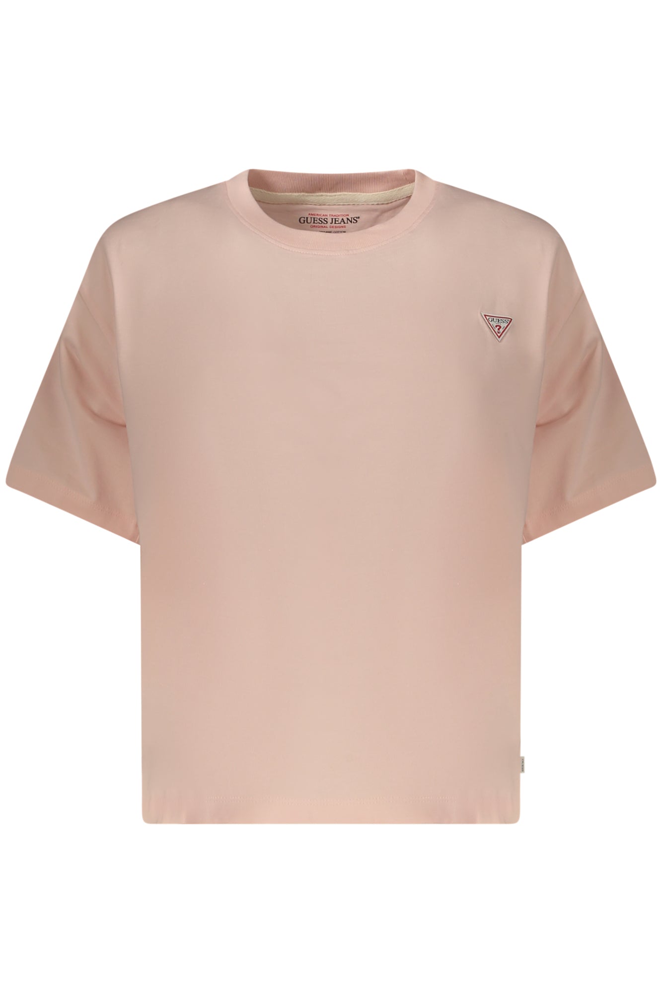 CAMISETA DE MANGA CORTA PARA MUJER GUESS JEANS ROSA 