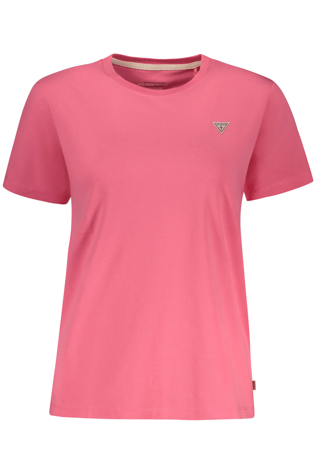 GUESS JEANS T-SHIRT MANICHE CORTE DONNA ROSA
